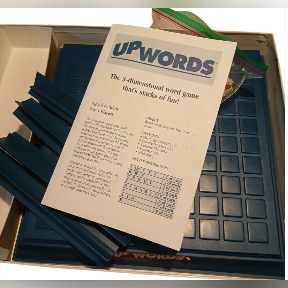 Upwords 3D Word Game by - Complete Set - Picture 4 of 5